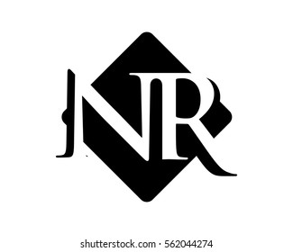 black initial typography alphabet font typeset logotype image vector icon