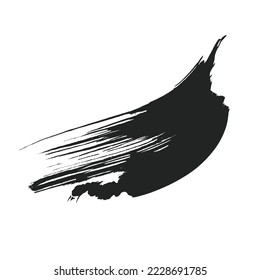 Schwarze Tinte, abstrakter Pinselstrich, Hintergrund