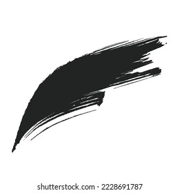 Tinta negra, fondo abstracto de pincel de pincel