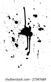 black ink abstract spray that would make an ideal background.