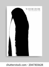 black ink background. Abstract illustration in minimalist style for poster, book cover, flyer, brochure, logo.