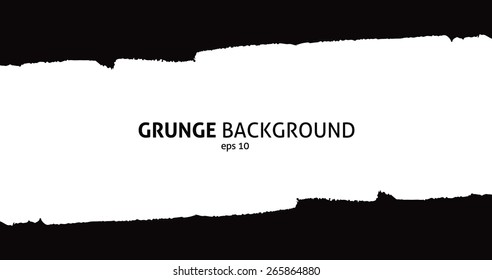 Black ink banner with grunge effect  for your text