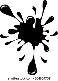 black ink blot