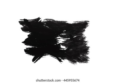 Black ink blot. Element for design