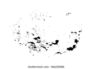 Black ink blot. Element for design
