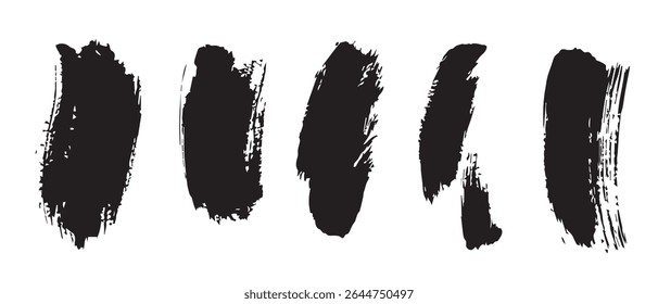 Black Ink Blots Free Abstract Texture Background.