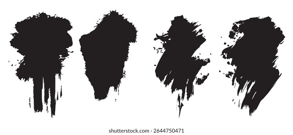 Black Ink Blots HighResolution Texture Pack.