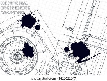 Black Ink. Blots. Mechanical. Instrument-making