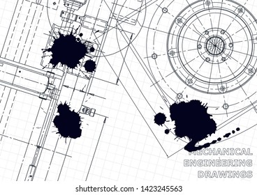 Black Ink. Blots. Mechanical. Instrument-making