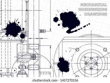 Black Ink. Blots. Mechanical. Instrument-making