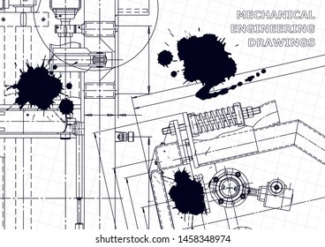 Black Ink. Blots. Mechanical. Instrument-making