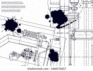 Black Ink. Blots. Mechanical. Instrument-making
