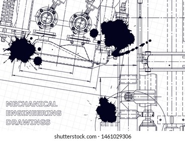 Black Ink. Blots. Mechanical. Instrument-making