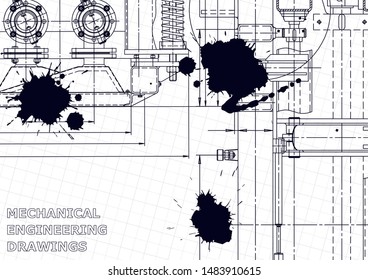 Black Ink. Blots. Mechanical. Instrument-making