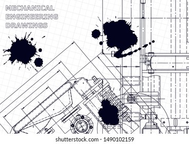 Black Ink. Blots. Mechanical. Instrument-making