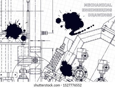 Black Ink. Blots. Mechanical. Instrument-making