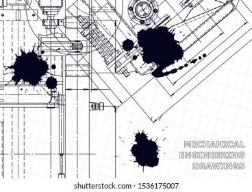 Black Ink. Blots. Mechanical. Instrument-making
