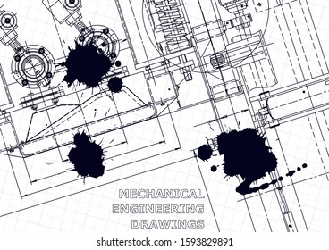Black Ink. Blots. Mechanical. Instrument-making