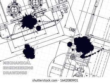 Black Ink. Blots. Mechanical. Instrument-making