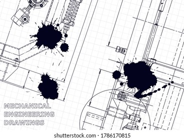 Black Ink. Blots. Mechanical. Instrument-making