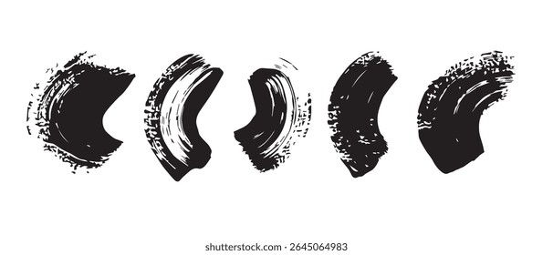 Schwarze Tintenkleckse, Texturhintergrund.
