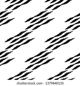 Black ink brush grunge square, brush strokes elements. Can be used as a finished illustration or as a seamless background / pattern. 