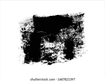 black ink brush stroke background