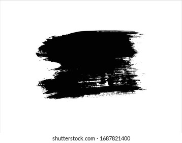 fondo de trazo de pincel negro