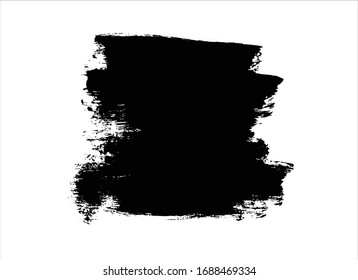 fondo de trazo de pincel negro