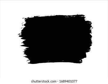 fondo de trazo de pincel negro