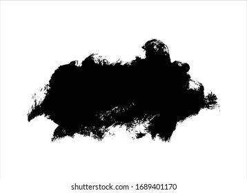 black ink brush stroke background