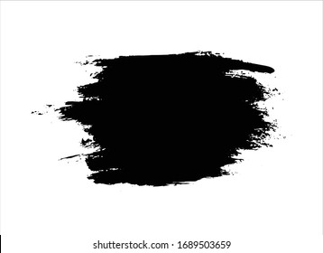 black ink brush stroke background