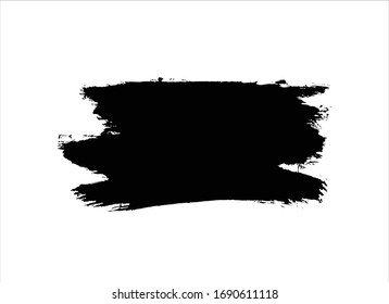 black ink brush stroke background