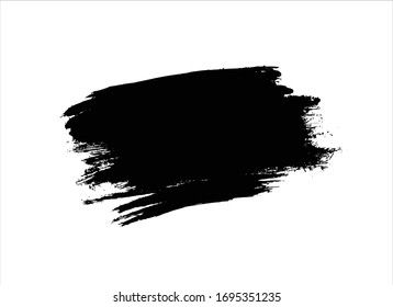 fondo de trazo de pincel negro