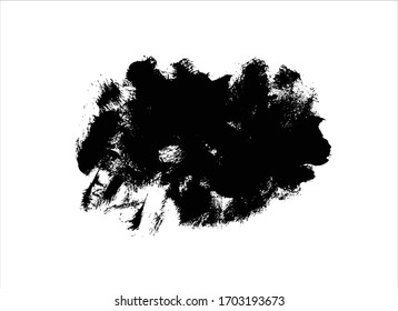 fondo de trazo de pincel negro