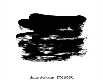 black ink brush stroke background
