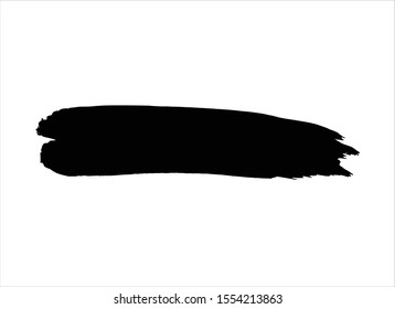 black ink brush stroke paint background vector