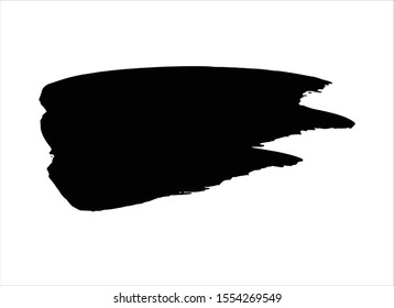 black ink brush stroke paint background vector