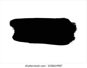 black ink brush stroke paint background vector