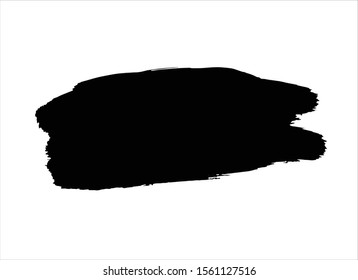 black ink brush stroke paint background vector