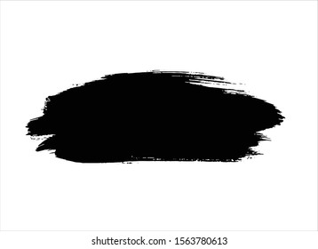 black ink brush stroke paint background vector