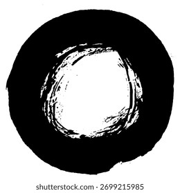 Black ink brush strokes and blobs suitable for various grunge design projects.