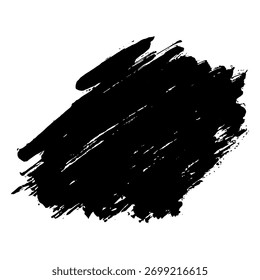Black ink brush strokes and blobs perfect for grunge themed design use.