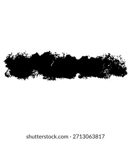 Trazos de pincel de tinta negra y blobs para fondos de texto