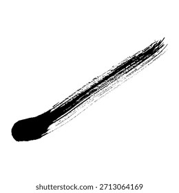 Trazos de pincel de tinta negra y blobs adecuados para usos de fondo
