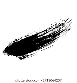 Trazos de pincel de tinta negra y blobs útiles en diseños temáticos grunge