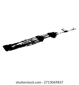 Pinceladas de tinta negra y blobs ideales para fondos de diseño grunge