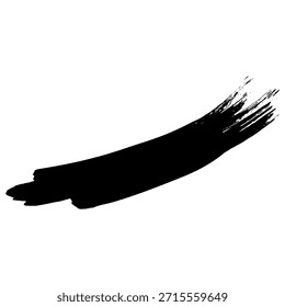 Trazos de pincel de tinta negra y blobs adecuados para fondos de texto en arte grunge