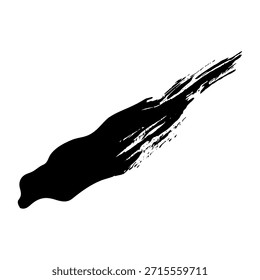 Pinceladas de tinta negra y blobs para fondos y texturas grunge creativos