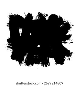 Schwarze Pinselstriche schaffen eine vielseitige Kulisse für Grunge-Designs.